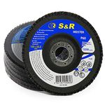 S&R Flap Disc/Flap grinding disc 125x22,2 T29 Set of 5 discs/Grain: 60