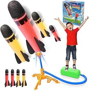 Toys for Boys 3-12, Notique Rocket Launcher Outdoor Toys for Kids 3-5 6 7 Year Old Boy Gifts, Foam Rocket Yard Games Boys Toys Age 3 4 5 6 7 Outdoor Kids Toys for Backyard Toddler Toys Gifts