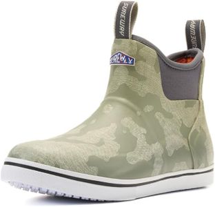SUREWAY Men's Waterproof Ankle Deck Boots, All Lakes Grey, Size 8