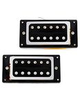 Metallor Humbucker Guitar Pickup Sealed Double Coil Pickup Set Compatible with Les Paul LP Style Electric Guitar Parts Replacement Chrome.