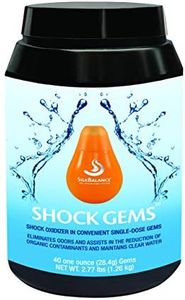 Silk Balance Shock Gems Pool Shock, 1.26kg, Tablet, Kills Bacteria, Algae, Prevents Algae Growth, Cleans Contaminants