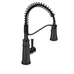 Moen 5927BL Belfield One-Handle High Arc Pulldown Kitchen Faucet, Matte Black