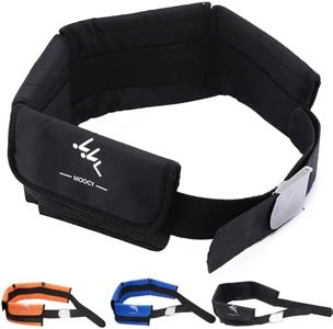 MOOCY 4 Neoprene Pocket Scuba Weight Belt，dive weight belt fit for Waist 32" to 52" - Quick-Release Buckle（Black