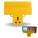 Global Impex Wall Mount Hanging,Portable,All Types of Chargers Supported Mobile Charging Holder for Mobile,Powerbank,Smartphone,Mp3 Player Fix in Switchboard Plug & Charge (Red) (Yellow)