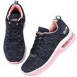 Running Shoes Womens Trainers Walking Shoes Air Cushion Athletic Sneakers Ladies Breathable Mesh Sport Shoes Lightweight Non Slip Tennis Shoes Workout Casual Gym Jogging Shoes