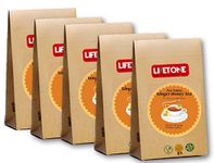 lifetone the tea for better life, Ginger and Honey Tea | Immunity Tea | Boosts Immunity |100 Teabags | 5 Packs | Detox Tea