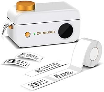 Label Maker- Phomemo D50 Portable Bluetooth Label Maker Machine for 3/4" to 7/8" Tape, Thermal Label Printer for Organization,Office,Home, USB Rechargeable,Support iOS & Android