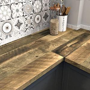 WESTICK Wood Peel and Stick Wallpaper Rustic Contact Paper Decorative Floor Cabinet Wall Paper Sticker Pull and Stick Wood Contact Paper for Countertops Waterproof Vinyl Roll 15.75" x 393"