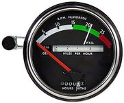 RAParts AR50404 New Tachometer w/Red Needle Fits John Deere Tractor 2510 2520 3020