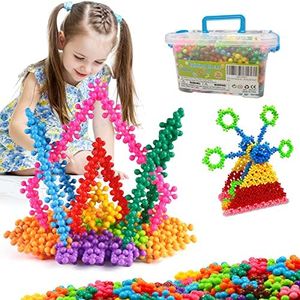 300 Pieces Building Block, Toys Building Sets with Storage Box,Interlocking Solid Plastic for Kindergarten Preschool Kids,Stem Toys for 3,4,5,6,7,8 Year Old Girls Boys