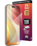ZAGG XTR5 Screen Protector for iPhone 17 Pro Max - Glass, Blue Light Protection, 11X Stronger, Eyesafe CPF60 Tech, Anti-reflective Tech, Vibrant Color & Touch Sensitive Tempered Glass, Easy To Install