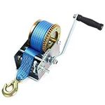 FreeTec 1130Kgs (2500Lbs) Manual Hand Winch with 10m Strap for Boat Trailer Caravan Marine