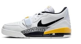 Jordan Men's Legacy 312 Low White/Black-Yellow Ochre (CD7069 107), White/Black-yellow Ochre, 9