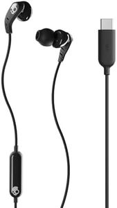 Skullcandy Set USB-C in-Ear Wired Earbuds, Microphone, Works with iPhone 15, Android and Laptop, True Black