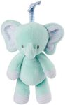 Gund Baby Safari Friends Elephant Pull-Down Musical Plush, Travel Friendly Sensory Toy with Stroller Loop for Ages 0 and Up, Blue, 12”