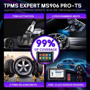 Autel MaxiSYS MS906pro TS Car Diagnostic Scanner – ECU Coding, 36+ Services, CAN FD, FCA, OS 10