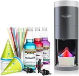 Hawaiian Shaved Ice S777 HomePro Shave Ice Machine With 3 Flavor Snow Cone Syrup Pack Including Party Ready Accessories