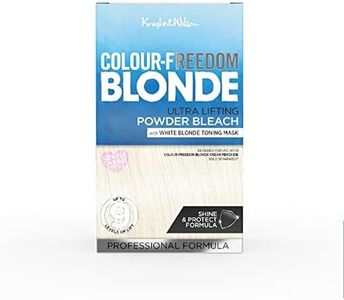Colour Freedom Blonde Ultra high lift Hair Bleach powder and White Blonde Neutralising Toner pack. Up to 9 levels of lift, By Knight & Wilson