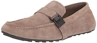 Calvin Klein Men's Oscar Driving Style Loafer, Taupe Suede, 10 UK