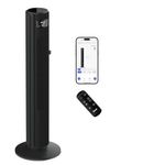 LEVOIT 25dB Smart Silent Tower Fan 42Inch, 7.9m/s Powerful Electric Cooling Fan for Bedroom with DC Motor, 90° Oscillating and 60° Up and Down, Voice Control 4 Modes 12 Speeds 12H Timer