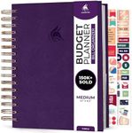 Clever Fox Budget Planner & Monthly Bill Organizer With Pockets. Expense Tracker, Budgeting Journal & Financial Book. Medium, 5.1x8.2" (Purple)