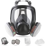 19in1 Reusable Full Face Respirator Dust-proof Face Cover,Full Face Cover ,Protect Against Gas,Paint,Dust,Chemicals and Other Work Protection