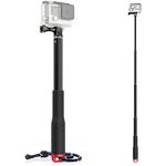 TEKCAM Adjustable 11.8-37" Aluminium Telescopic Handheld Monopod Pole Compatible with Gopro Hero 13 12 11 10 9 8 AKASO EK7000/Brave 7 WOLFANG Surfola Apexcam 4k Action Camera Selfie Stick Pole