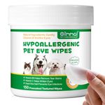 NIFEISHI Dog Eye Wipes for Dogs & Cats, 150pcs Biodegradable Textured Presoaked Dog Wipes for Gunky Eyes, Face and Wrinkle, Remove Tear Stain, Discharge and Crust