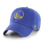 '47 Brand Men's Clean Up Adjustable Snapback Cap, Golden State Warriors Blue, One Size