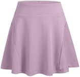 Zaclotre Girls Active Skort High Waisted Pleated Tennis Skirt Running Workout Athletic Skirts with Shorts 4-12Years