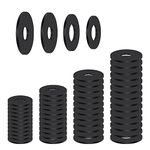 100 PCS Flat Rubber Washers Assortment Kit, 18/20/25/30mm Heavy Duty Black Abrasion Resistant Rubber Rubber Grommet Vibration Damping Pads for Bolts/Faucets/Screws/Garden Hose/Plumbing, 4 Sizes