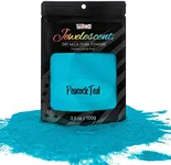 U.S. Art Supply Jewelescent Peacock Teal Mica Pearl Powder Pigment, 3.5 oz (100g) Sealed Pouch - Cosmetic Grade, Metallic Color Dye - Paint, Epoxy, Resin, Soap, Slime Making, Makeup, Art