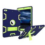 iPad Air Case (2013 Release), MAKEIT Defender Hybrid Shockproof Case with Kickstand Accidental Drop Protection Case for iPad Air &A1474/ A1475 Model