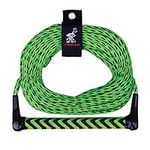 Airhead Water Ski Rope With EVA Handle, 1 Section For Water Skis, Green and Black, 900"