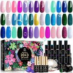 MEFA Gel Nail Polish Set 23 Pcs wit