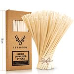 1st Deer Reed Diffuser Sticks (18cm x 3mm) – 100 Pcs Natural Rattan Essential Oil Aroma Refill Wood Sticks for Spa, Fragrance, Aromatherapy (7 Inch, Natural Color)