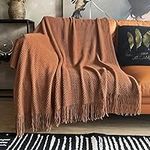LOMAO Knitted Throw Blanket with Ta
