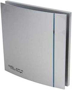 Envirovent SILDES100HTS 'Designer' Extractor Fan with Humidistat/Timer (Silver)