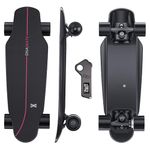 DNASKATE M8 Electric Skateboard with Remote Control, 15/22 Mph Maximum Speed 9/15 Mile Range 400/800W Hub Motor Adult & Teen Skateboard (M8-Single Motor-9 Miles)