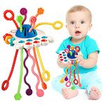 Montessori Toys For 1 Year Old Boys Girls - Sensory Pull String Toys - Toddler Baby Toys 0-6-12 Months - Early Development & Activity Toys - Baby Travel Essentials - Travel Toys For Infants Baby Gifts