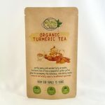 Organic Turmeric Tea Bags | 15 Tea Bag Pack | By The Natural Health Market | Gold Curcuma Longa Herbal Tea | Pure Turmeric Root