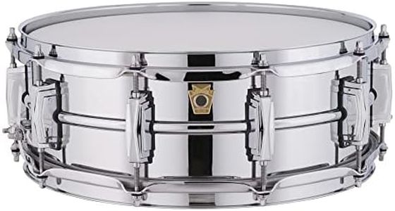 Ludwig LM400 Smooth Chrome Plated Aluminum 5 x 14 Inches Snare Drum with Imperial Lugs and Supra-Phonic Strainer