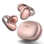 Noise Air Clips Pro Wireless Open-Ear Earbuds (2026), C-Bridge Clip Design, 360° Spatial Audio, AirWave™ Tech, AI Sound, 50H Playtime, Quad Mic ENC, BT v6.0 (Nebula Rose)