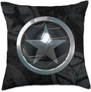 Marvel Falcon and The Winter Soldier Bucky Barnes Icon Throw Pillow, 18x18, Multicolor