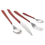 Amefa ECLAT 24-Piece Cutlery Set, Red