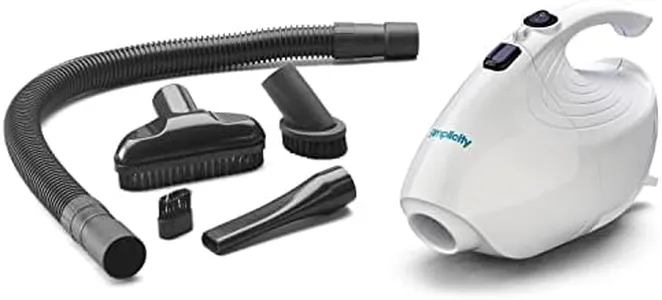 Simplicity Vacuums Flash Mini Handheld Vacuum with Attachments, Powerful Corded Hand Vacuum for Craft and Sewing Projects, Small Vacuum for Car Detailing, F1