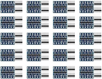 AEDIKO 20pcs 4 Channels IIC I2C 3.3V 5V Logic Level Converter Bi-Directional Module Shifter for Arduino