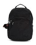 Kipling Women's Seoul 15" Laptop Backpack True black, 13.75'' L x 17.25'' H x 8''D, True Black, Modern