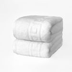 FLAROVAN Luxury Bath Towels Large - Quick Dry Bath Towel Set Bathroom Towels Sets Bathroom Bath Sheet, Bath Towels Large 2Pk 28 x 56 inc (White)