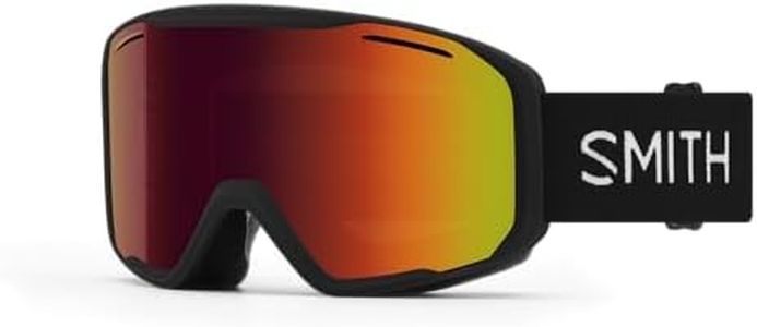 SMITH Blazer Low Bridge Fit Snow Goggle in Black | Red Sol-X Mirror